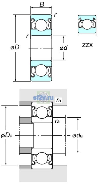 Фото подшипника WML7011 ZZX