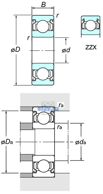 Фото подшипника WML8014 ZZ